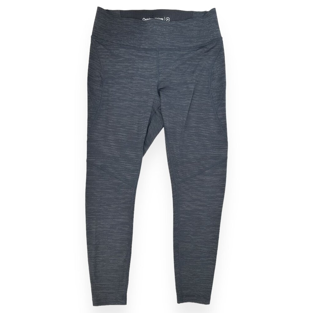 Outdoor Voices Heathered Gray Cropped Leggings sz M